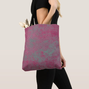 Abstract grunge texture leather tote bag