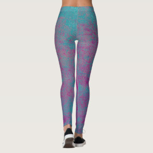 Abstract grunge texture leggings