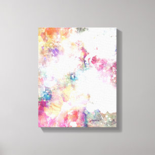 Abstract grunge texture with watercolor paint 2 canvas print