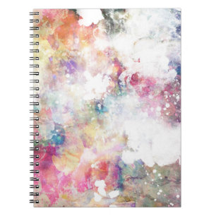 Abstract grunge texture with watercolor paint 2 notebook