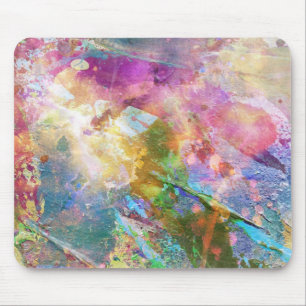 Abstract grunge texture with watercolor paint 3 mouse pad