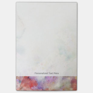 Abstract grunge texture with watercolor paint post-it notes