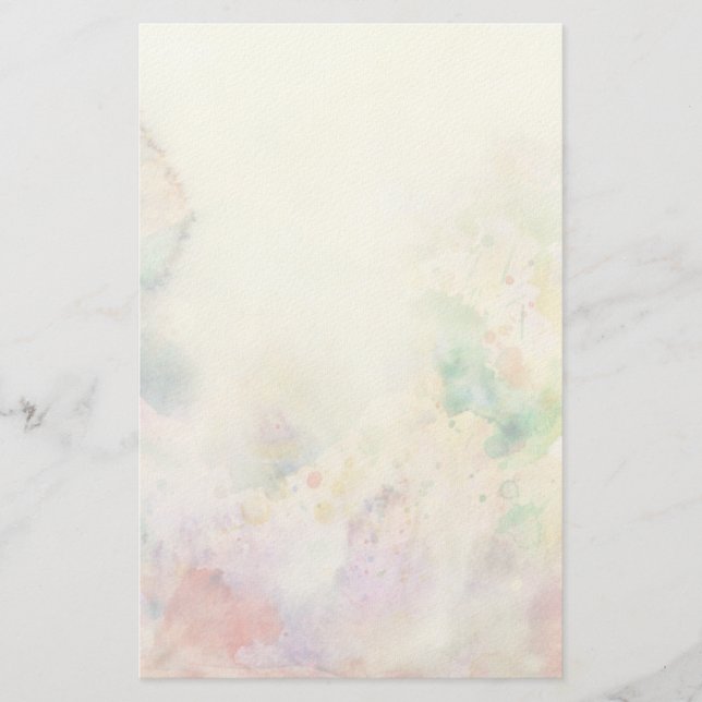 Abstract grunge texture with watercolor paint stationery (Front)