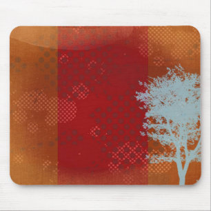 Abstract grunge tree Mouse Pad