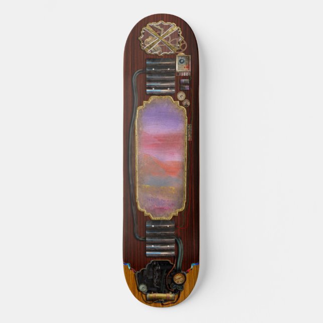 Abstract - Guash - Lovely meadows 1 of 2 Skateboard (Front)