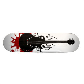 Abstract guitar Skateboard design