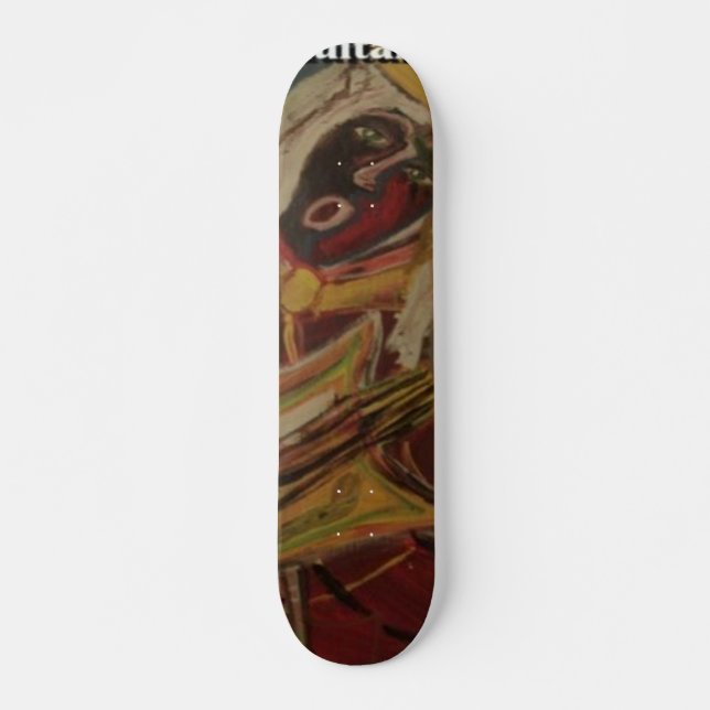 Abstract Guitarist II Skateboard (Front)