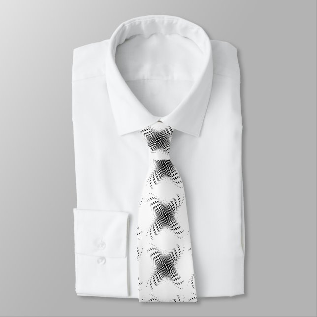 Abstract Half-tone Circle  X's Tie (Tied)
