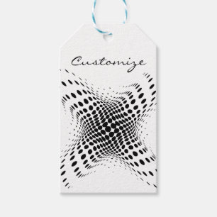 Abstract Half-tone Circles X Gift Tags