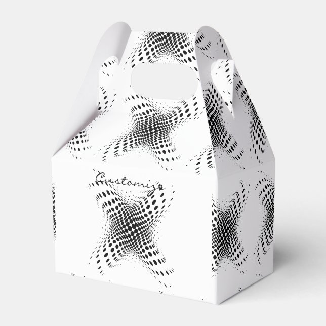 Abstract Half-tone Circles X Thunder_Cove Favour Box (Front Side)