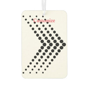 Abstract Half-tone Pulsating Arrows Chevron Car Air Freshener