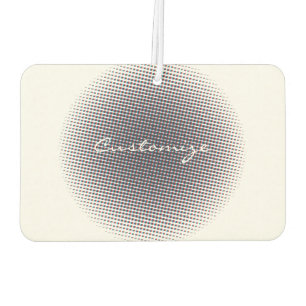 Abstract Half-tone Pulsating Circle Thunder_Cove Car Air Freshener