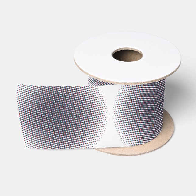 Abstract Half-tone Pulsating Circle Thunder_Cove Satin Ribbon (Spool)
