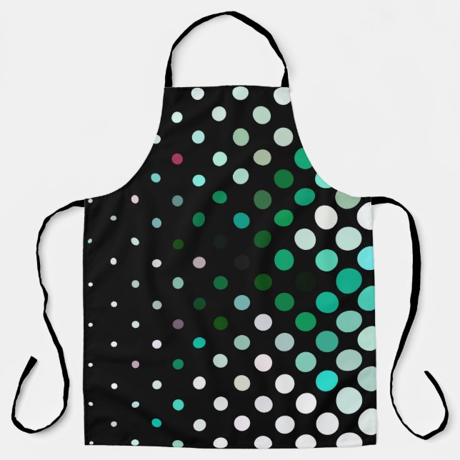 Abstract halftone background pattern. Geometric co Apron (Front)