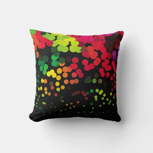 Abstract halftone background pattern. Geometric co Cushion (Front)