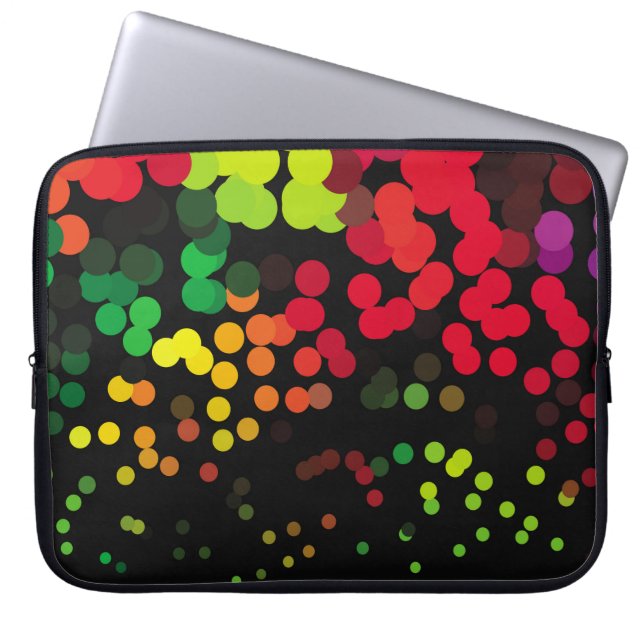 Abstract halftone background pattern. Geometric co Laptop Sleeve (Front)