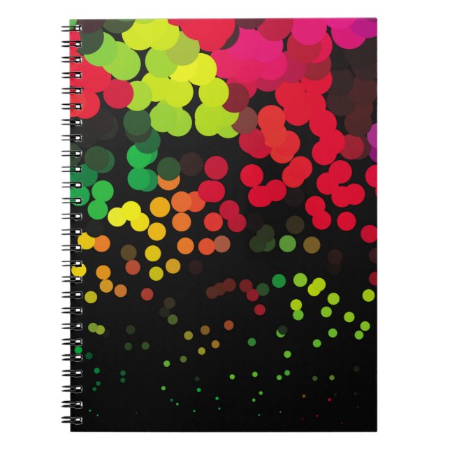 Abstract halftone background pattern. Geometric co Notebook (Front)