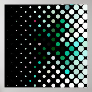 Abstract halftone background pattern. Geometric co Poster