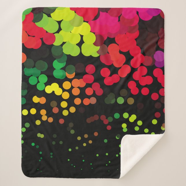 Abstract halftone background pattern. Geometric co Sherpa Blanket (Front)