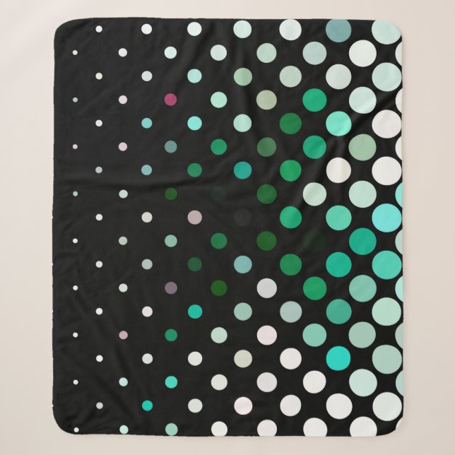 Abstract halftone background pattern. Geometric co Sherpa Blanket (Front)