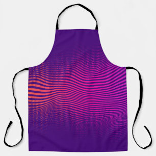 Abstract halftone gradient. vibrant background, wi apron