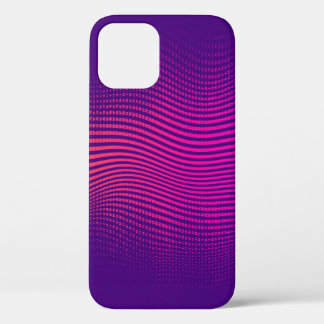 Abstract halftone gradient. vibrant background, wi iPhone 12 case