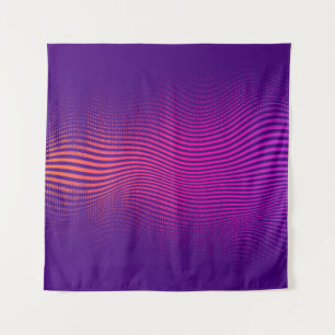 Abstract halftone gradient. vibrant background, wi tapestry