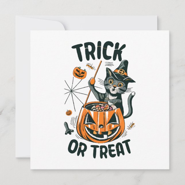 Abstract Halloween Cat (Front)