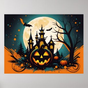 Abstract Halloween design Poster