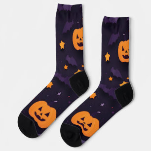Abstract Halloween design Socks