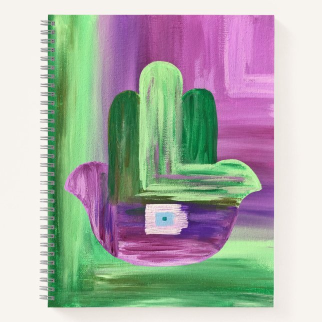 Abstract Hamsa Notebook (Front)
