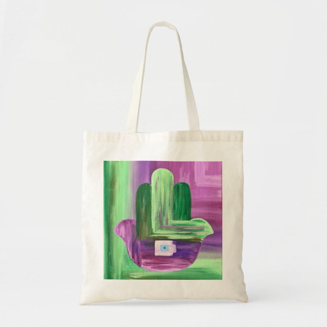 Abstract Hamsa Tote Bag (Front)