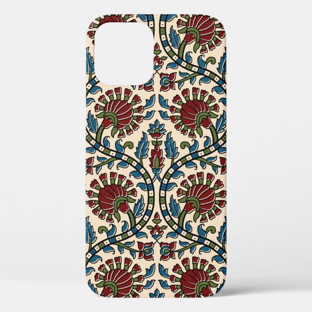 abstract hand block ajrakh print background design Case-Mate iPhone case (Back)