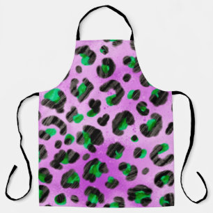 Abstract Hand Drawing Furry Brush Strokes Seamless Apron