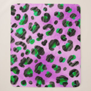 Abstract Hand Drawing Furry Brush Strokes Seamless Sherpa Blanket