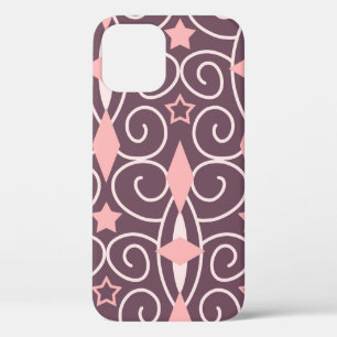 Abstract Hand Drawing Ornamental Geometric Shapes iPhone 12 Case