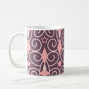 Abstract Hand Drawing Ornamental Geometric Shapes  Coffee Mug