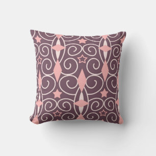 Abstract Hand Drawing Ornamental Geometric Shapes Cushion