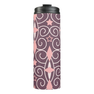 Abstract Hand Drawing Ornamental Geometric Shapes  Thermal Tumbler