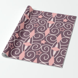 Abstract Hand Drawing Ornamental Geometric Shapes  Wrapping Paper