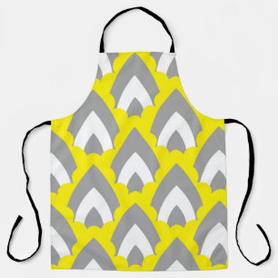Abstract Hand Drawing Retro Geometric Shapes Trian Apron