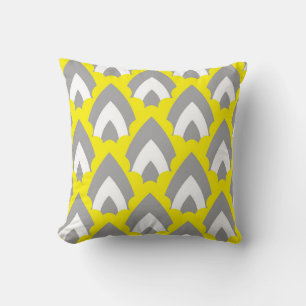 Abstract Hand Drawing Retro Geometric Shapes Trian Cushion