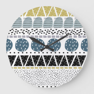 Abstract hand drawn, creative vintage texture. large clock