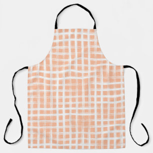 Abstract hand drawn grid geometric illustration pa apron