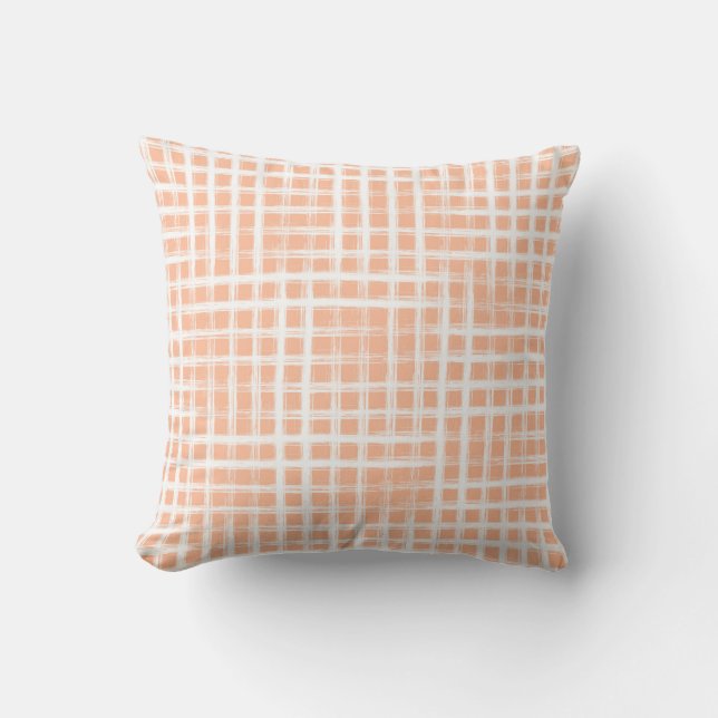 Abstract hand drawn grid geometric illustration pa cushion (Front)