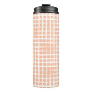 Abstract hand drawn grid geometric illustration pa thermal tumbler