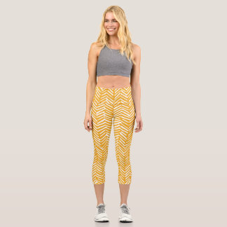 Abstract hand-drawn lines, hipster texture. capri leggings