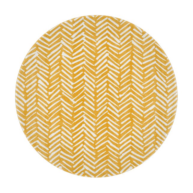 Abstract hand-drawn lines, hipster texture. cutting board (Front)