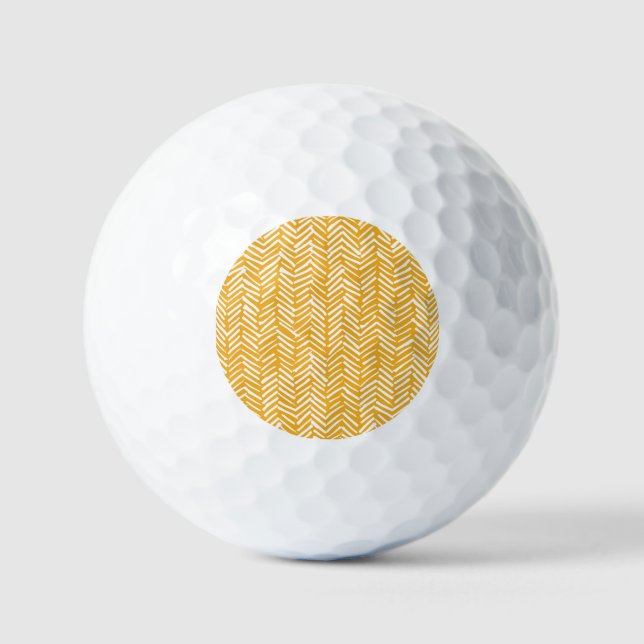 Abstract hand-drawn lines, hipster texture. golf balls (Front)