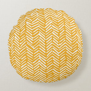 Abstract hand-drawn lines, hipster texture. round cushion